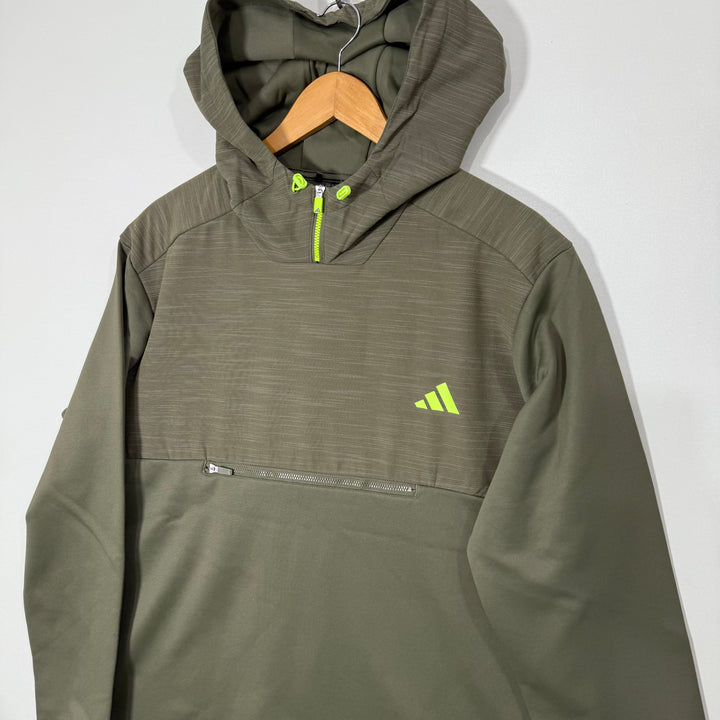 ADIDAS SPORT HOODIE INNER FLEECE GREEN COLOUR