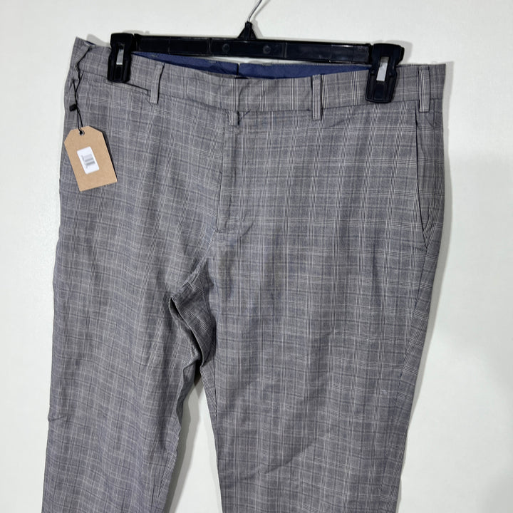 ZARA CHECKERED COTTON CHINO PANT WITHOUT STRETCH