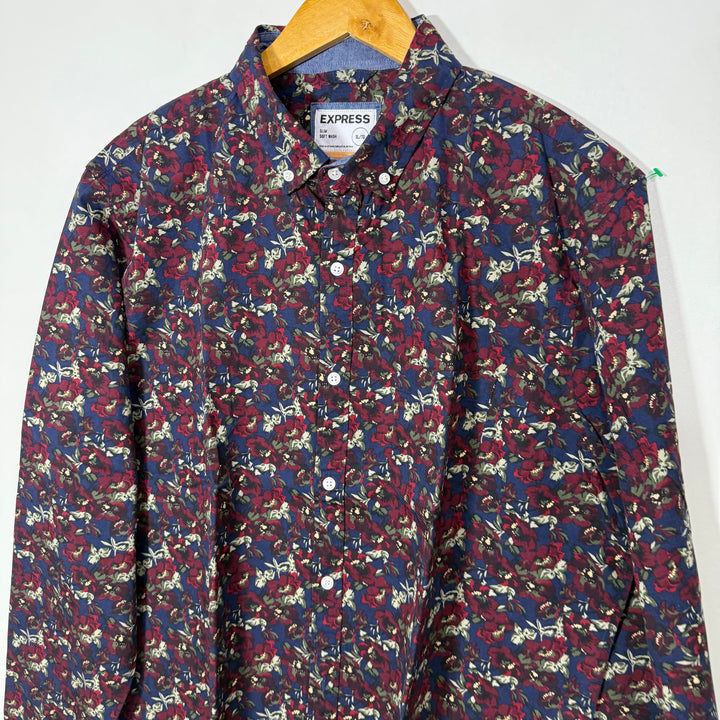 EXPRESS SLIM FIT CASUAL COTTON SHIRT