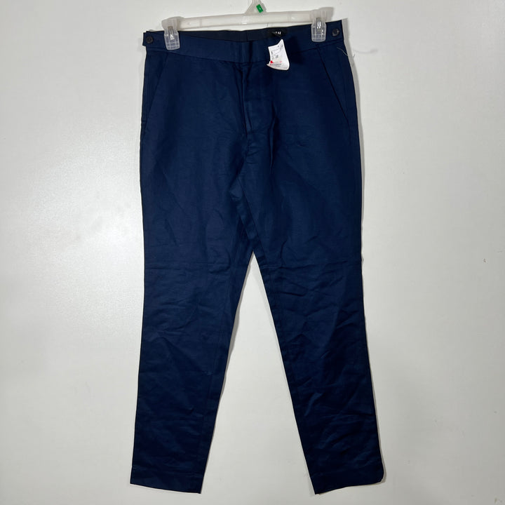 H&M SLIM FIT LINEN COTTON PANT BRAND NEW BLUE COLOUR