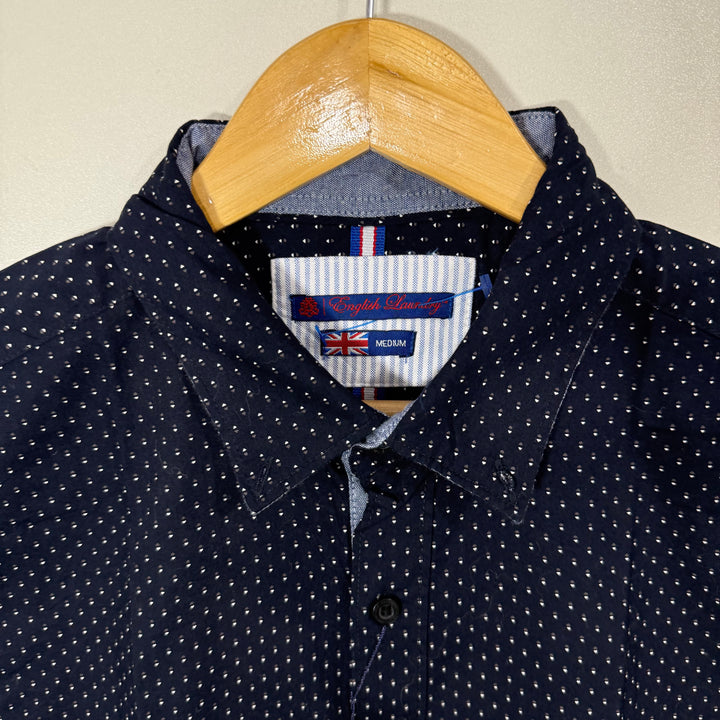 ENGLISH LAUNDRY BUTTON DOWN HALF SLEEVES COTTON SHIRT BRAND NEW BLUE COLOUR
