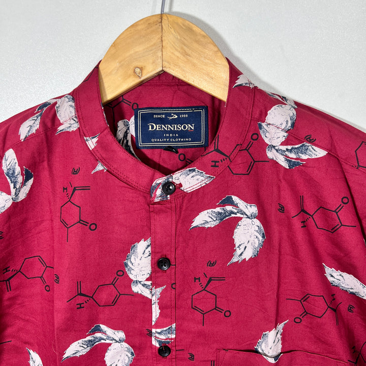 DENNISON BEN COLLAR PRINTED SHIRT