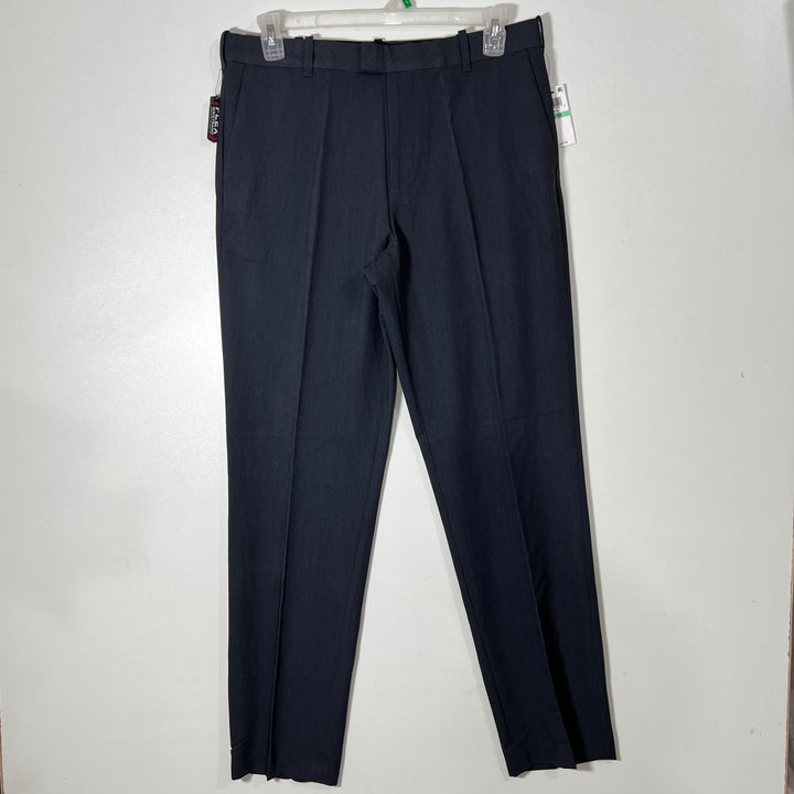 VAN HEUSEN FLEX STRAIGHT FIT DRESS PANT BRAND NEW WITH NATURAL STRETCH CHARCOAL GREY