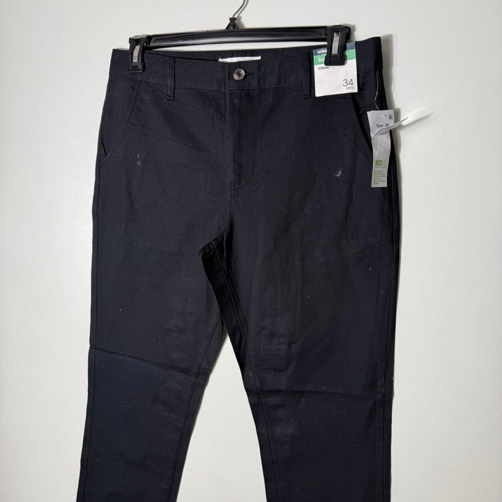 ANKO STRAIGHT FIT COTTON CHINO PANT BRAND NEW BLACK COLOUR