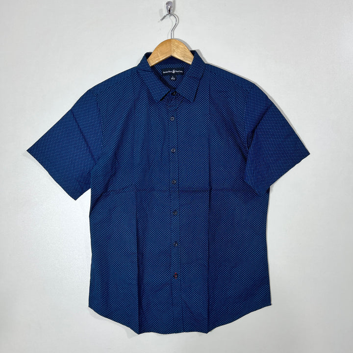 BEVERLY HILLS POLO CLUB HALF SLEEVES COTTON SHIRT