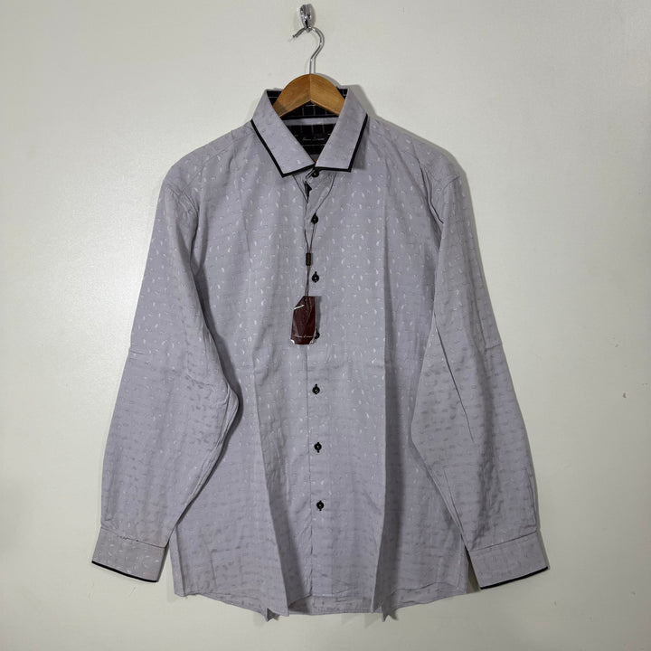GIANNI LORENZO COTTON SHIRT BRAND NEW GREY COLOUR