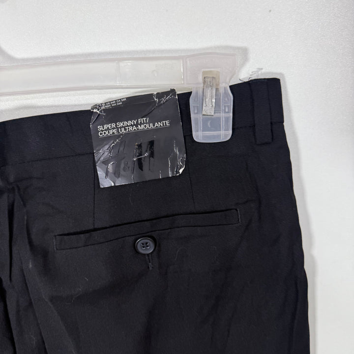 H&M SUPER SKINNY FIT DRESS PANT BRAND NEW BLACK COLOUR