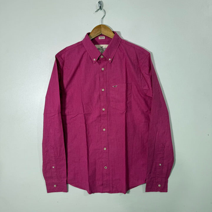 HOLLISTER BUTTON DOWN CASUAL COTTON SHIRT BRAND NEW WITH STRETCH