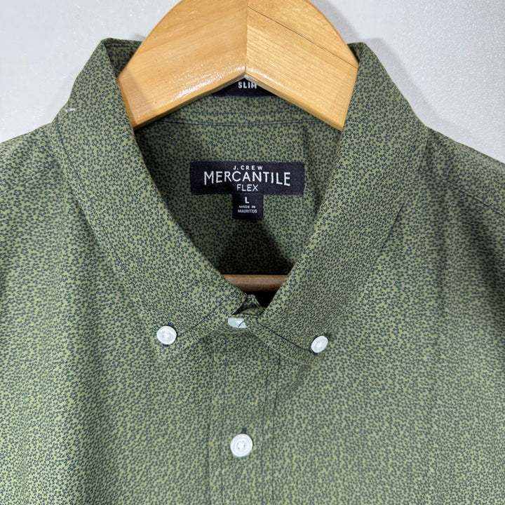 J CREW MERCANTILE FLEX BUTTON DOWN CASUAL COTTON SHIRT