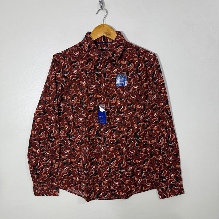 APT.9 SLIM FIT PREMIER FLEX PRINTED PERFORMANCE SHIRT BRAND NEW WITH STRETCH