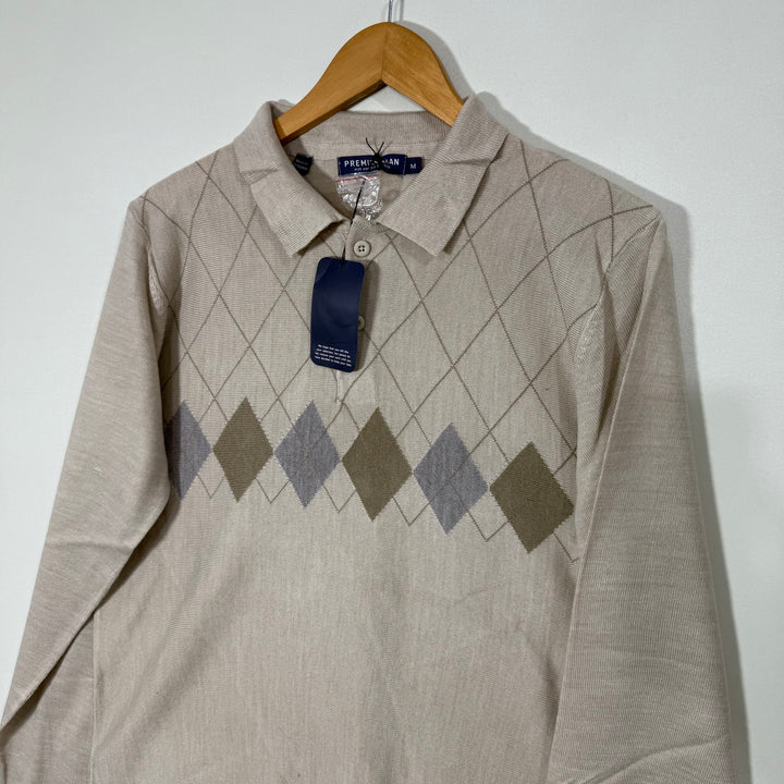 PREMIER MAN COTTON POLO SWEATER BRAND NEW