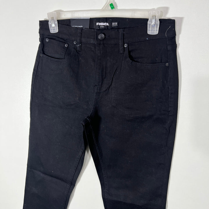 RSQ SLIM TAPER DENIM PANT WITH STRETCH BLACK COLOUR