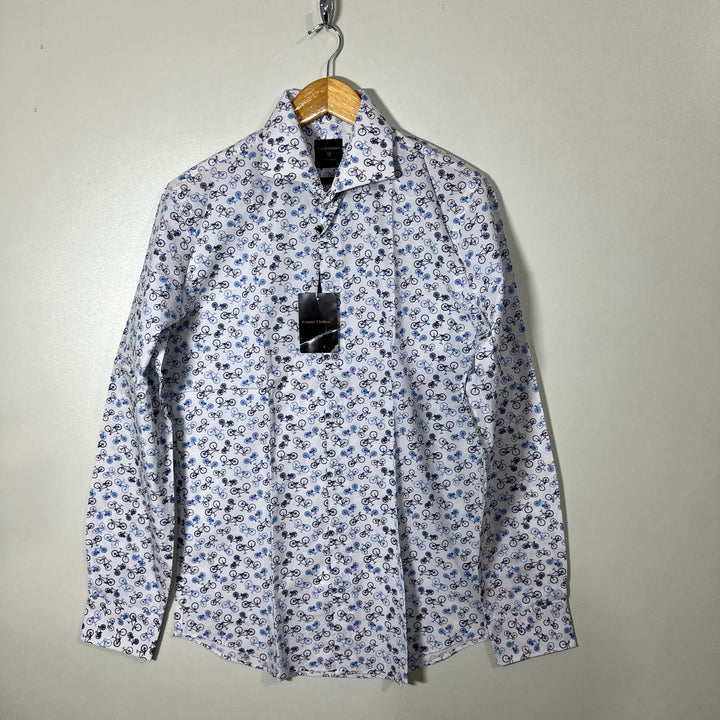PROFUOMO PRINTED CASUAL COTTON SHIRT BRAND NEW