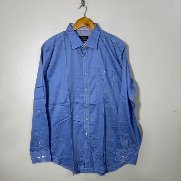 BUGATCHI SHAPED FIT CASUAL COTTON SHIRT