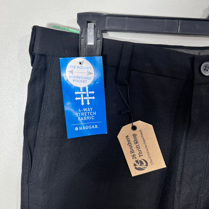 HAGGAR COOL 18 PRO EXPANDABLE WAISTBAND GOLF SHORT BRAND NEW