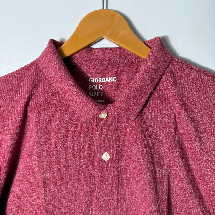 GIORDANO TAPRED FIT COTTON POLO TSHIRT