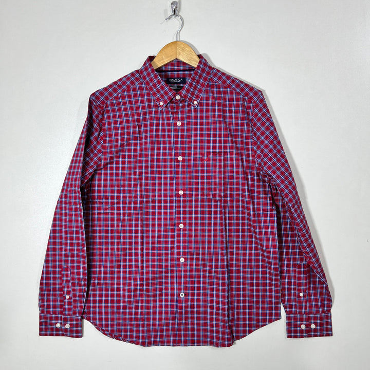 NAUTICA BUTTON DOWN CASUAL COTTON SHIRT