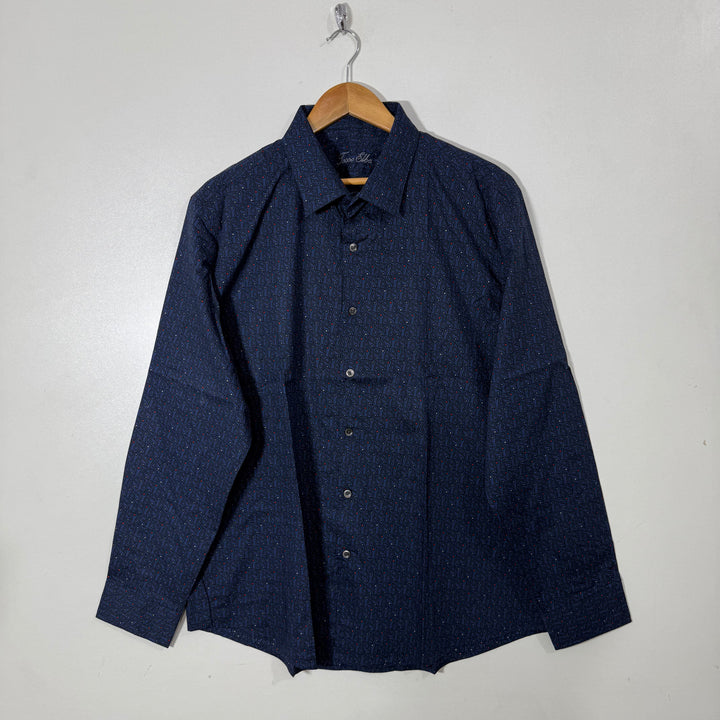 TASSO ELBA PRINTED CASUAL COTTON SHIRT