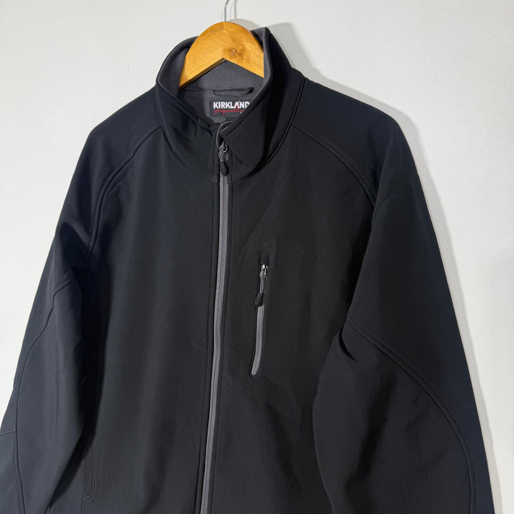 KIRKLAND SOFT SHELL WINDBREAKER JACKET INNER FLEECE