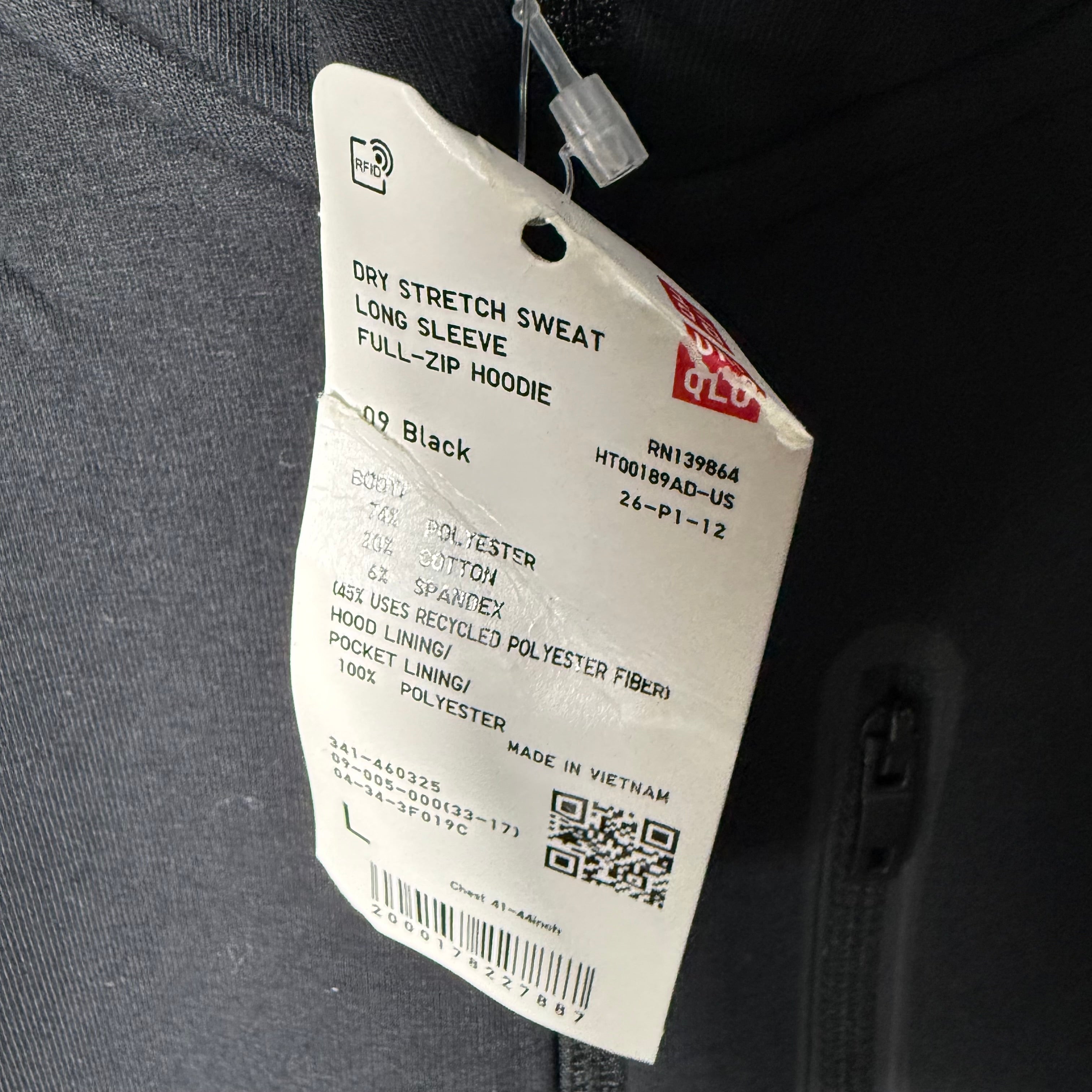 UNIQLO TECH FLEECE JACKET BRAND NEW BLACK COLOUR WITH HOOD – JS BROTHERS