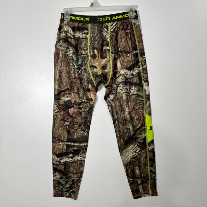 UNDER ARMOUR COLDGEAR HUNTING PRINT SPORT COMPRESSION TIGHTS INNER FLEECE
