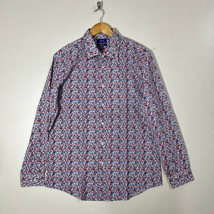 APT.9 PREMIER FLEX SLIM FIT CASUAL COTTON SHIRT