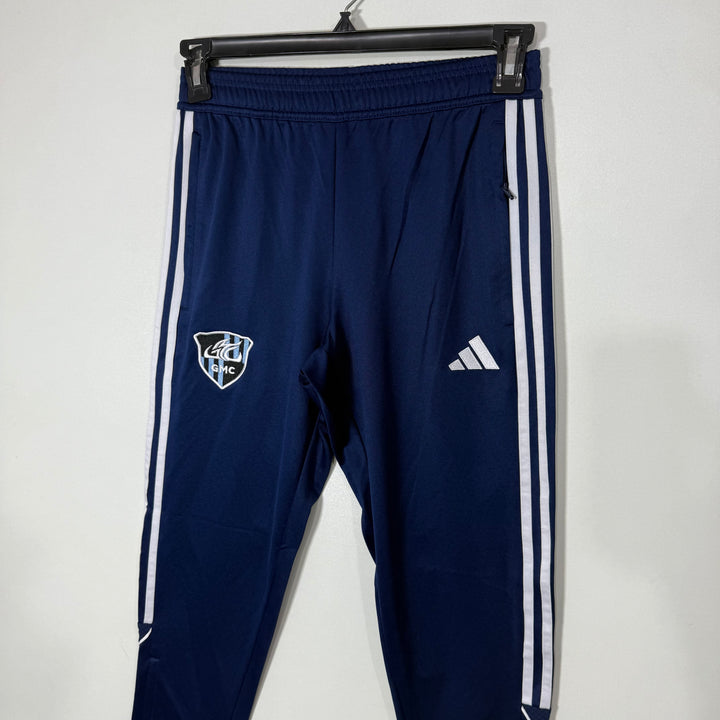 ADIDAS AEROREADY SPORT TROUSER WITH SIDE ZIP POCKETS BLUE COLOUR
