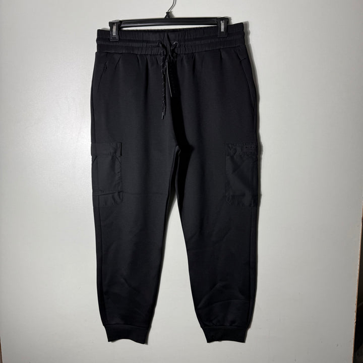 MCKENZIE TECH FLEECE CARGO SPORT TROUSER BRAND NEW WITH SIDE ZIP POCKETS BLACK COLOUR