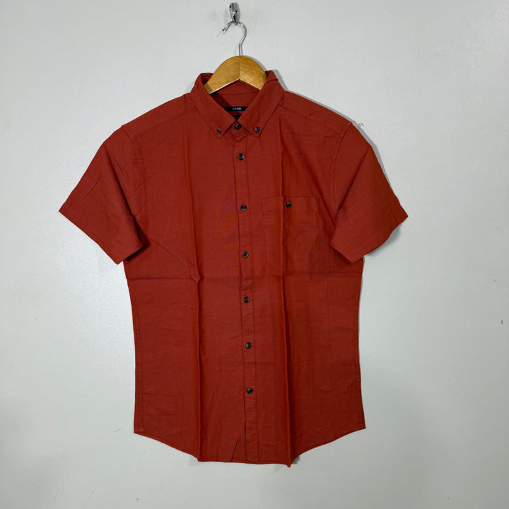 KIABI BUTTON DOWN HALF SLEEVES COTTON SHIRT BRAND NEW