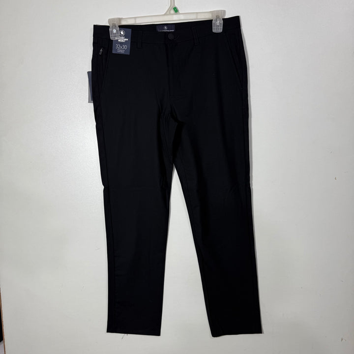 HART SCHAFFNER MARX STRAIGHT FIT FLAT FRONT WRINKLE RESISTANT COMFORT STRETCH NATURALLY ODOR RESISTANT WOOL TECH PERFORMANCE PANT BRAND NEW BLACK COLOUR