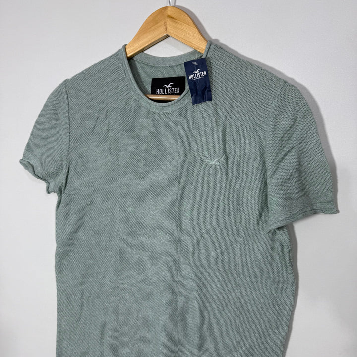 HOLLISTER CALIFORNIA KNITED HALF SLEEVES COTTON SWEATER BRAND NEW