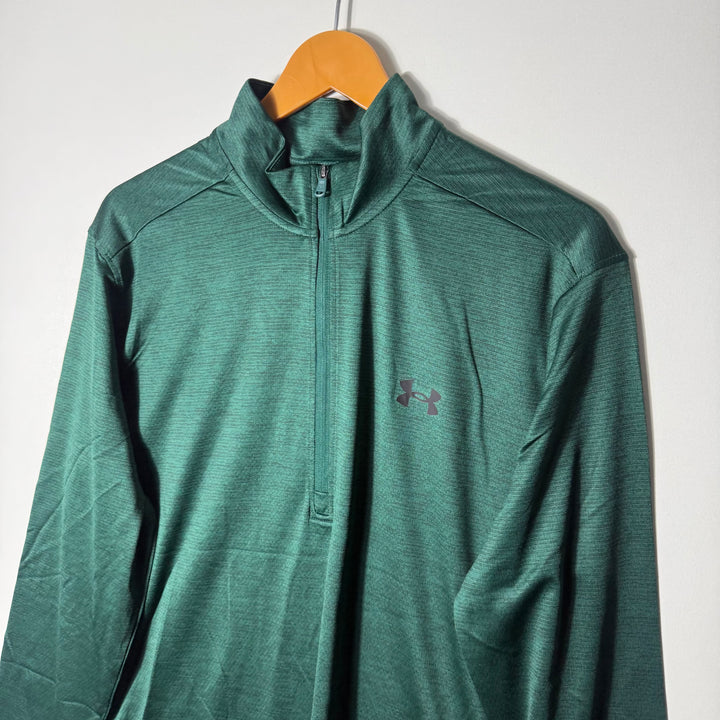 UNDER ARMOUR HALF ZIP PULLOVER GREEN COLOUR