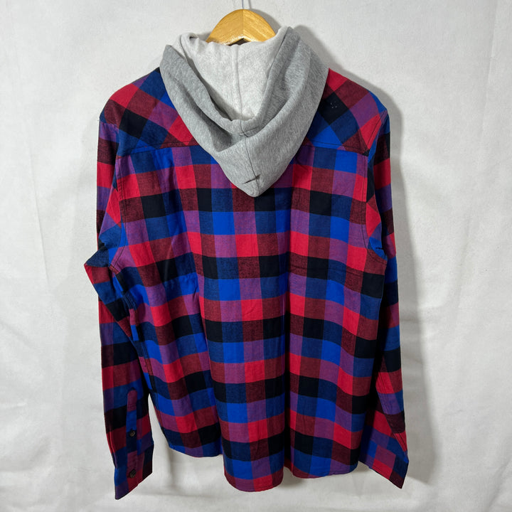 DJAB FLANNEL SHIRT BRAND NEW WITH DETACHABLE HOOD