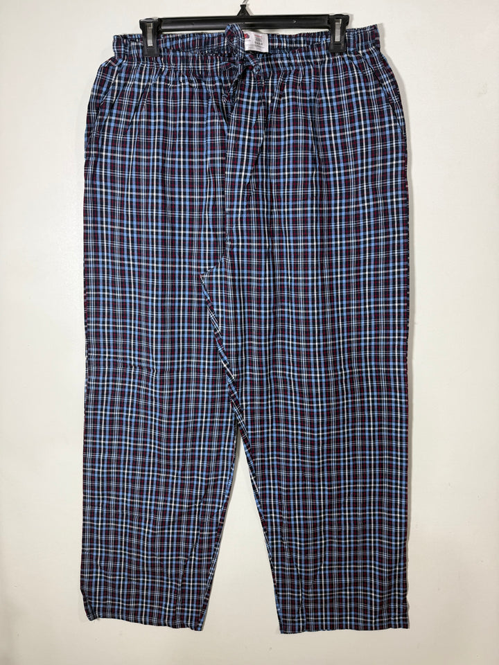 FRUIT OF THE LOOM CHECKERED COTTON NIGHT SUIT SHIRT COTTON JARSEY