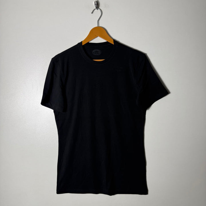 INTIMISSIMI UOMO COTTON TSHIRT WITH STRETCH BLACK COLOUR