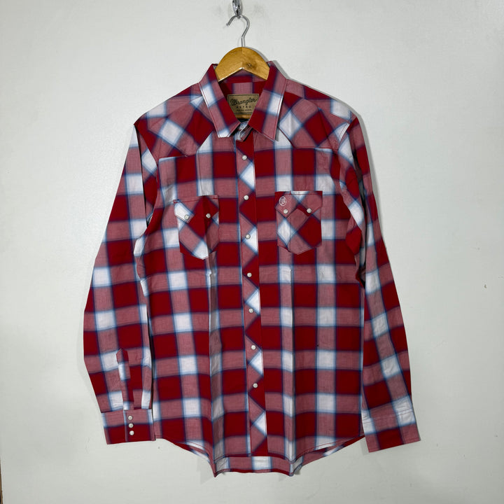 WRANGLER DOUBLE POCKETS COTTON CHECKERED SHIRT