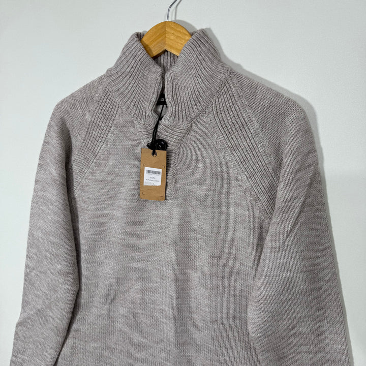 INDUSTRIALIZE 3 BUTTON KNITWEAR ACRYLIC SWEATER BRAND NEW