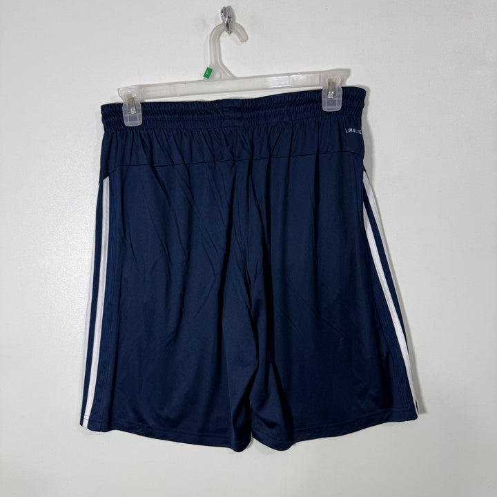 ADIDAS CLIMALITE SPORT SHORT BLUE COLOUR  WITH SIDE ZIP POCKETS
