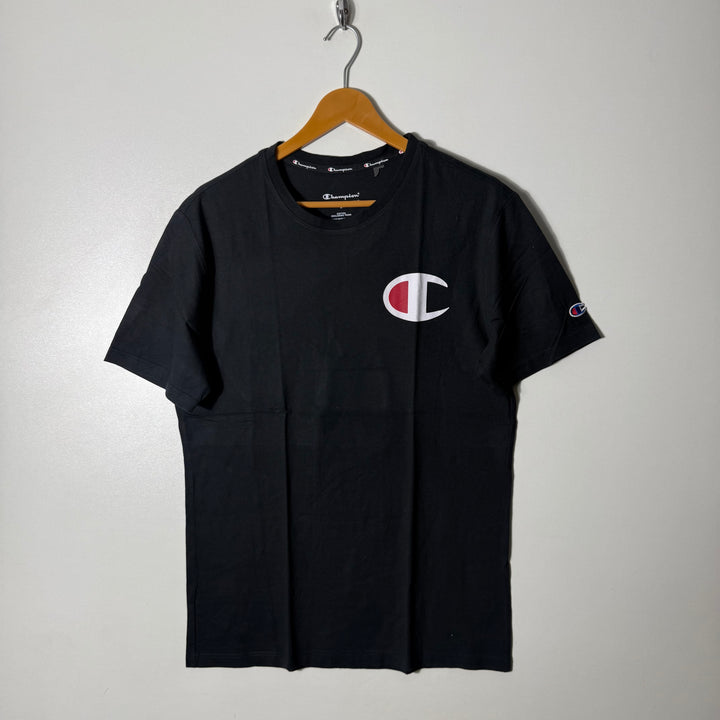 CHAMPION COTTON TSHIRT BLACK COLOUR
