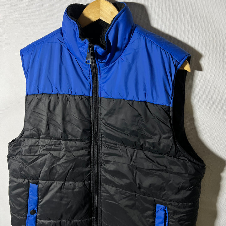 VICTORY SLEEVES LESS PUFFER JACKET INNER FLEECE