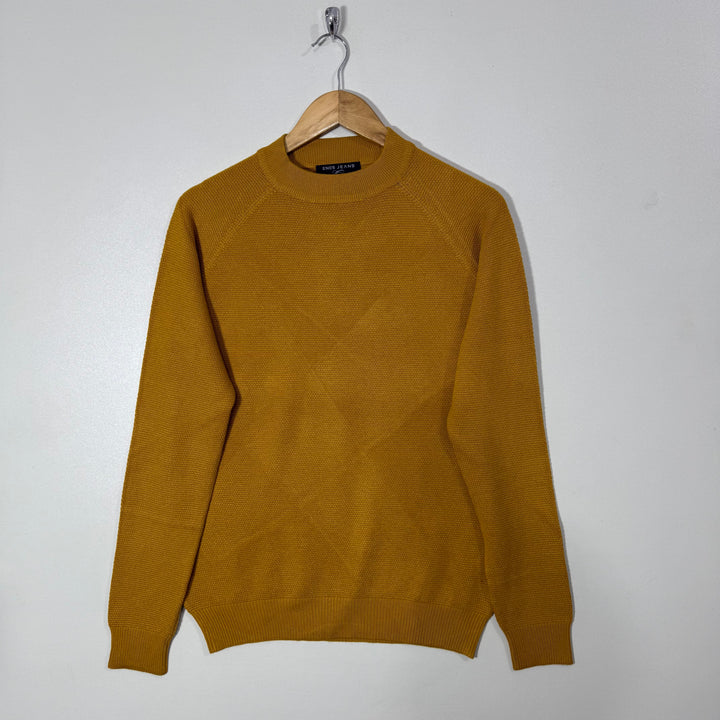 ENOS JEANS KNITWEAR MOVK NECK COTTON SWEATER