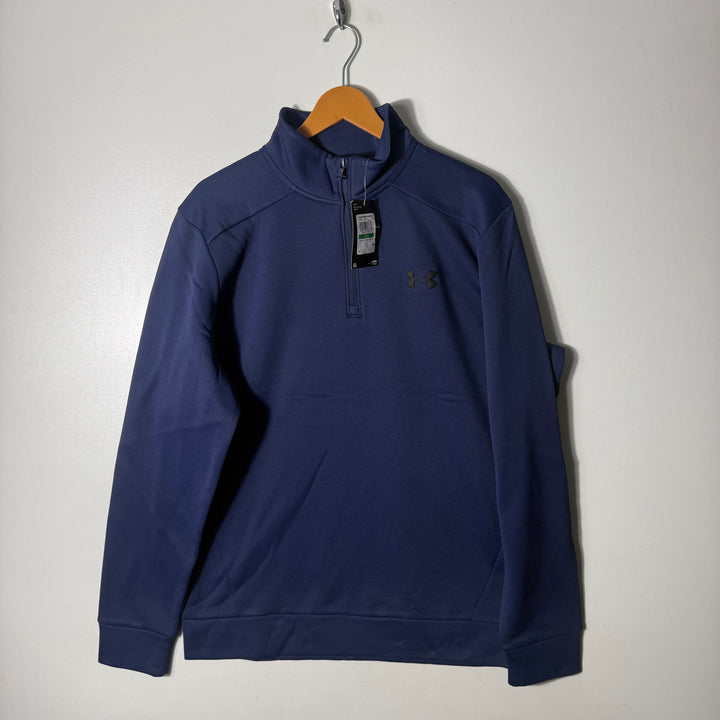 UNDER ARMOUR HALF ZIP PULLOVER BRAND NEW BLUE COLOUR INNER FLEECE
