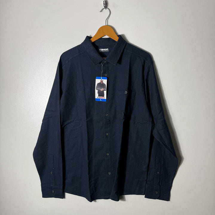32 HEAT FLANNEL COTTON SHIRT BRAND NEW BLUE COLOUR