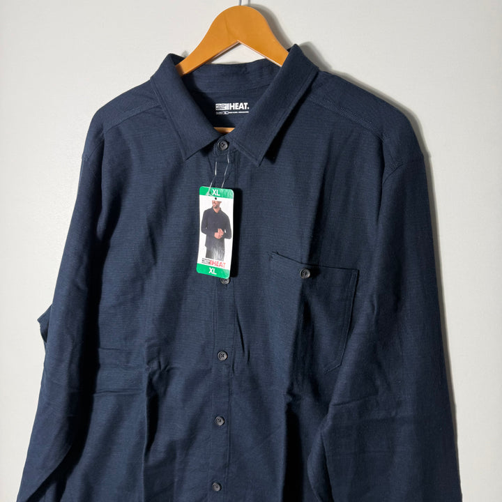 32 HEAT FLANNEL COTTON SHIRT BRAND NEW BLUE COLOUR