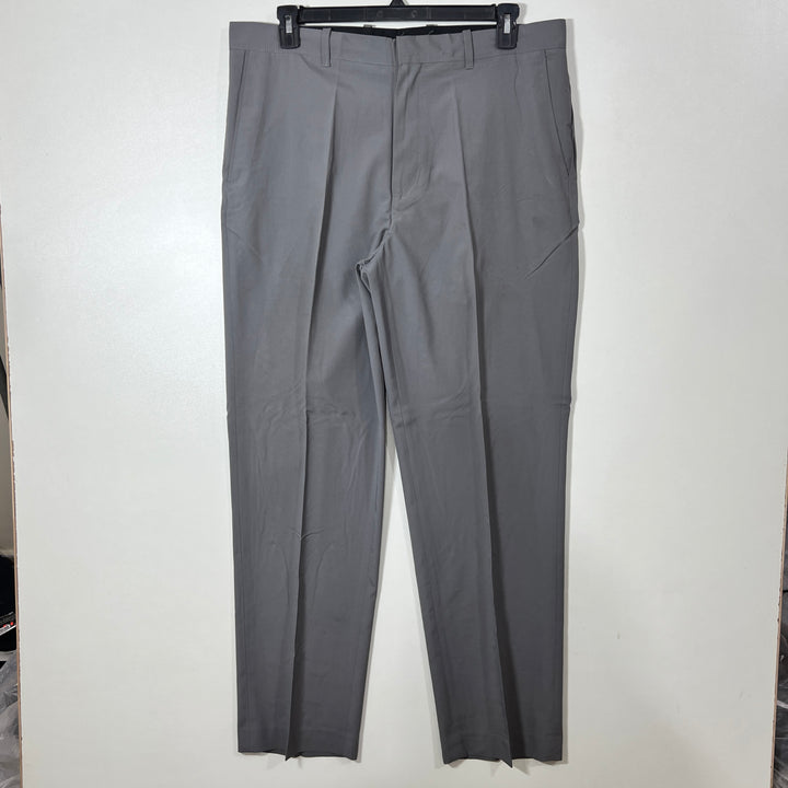 ALAN FLUSSER STRAIGHT FIT DRESS PANT WITH STRETCH GREY COLOUR