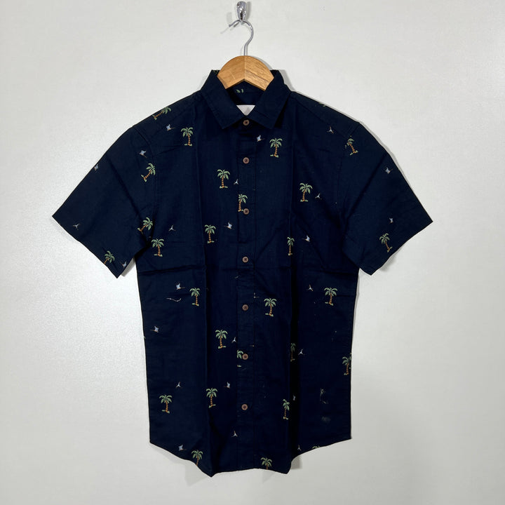 PULL & BEAR HALF SLEEVES SHIRT
