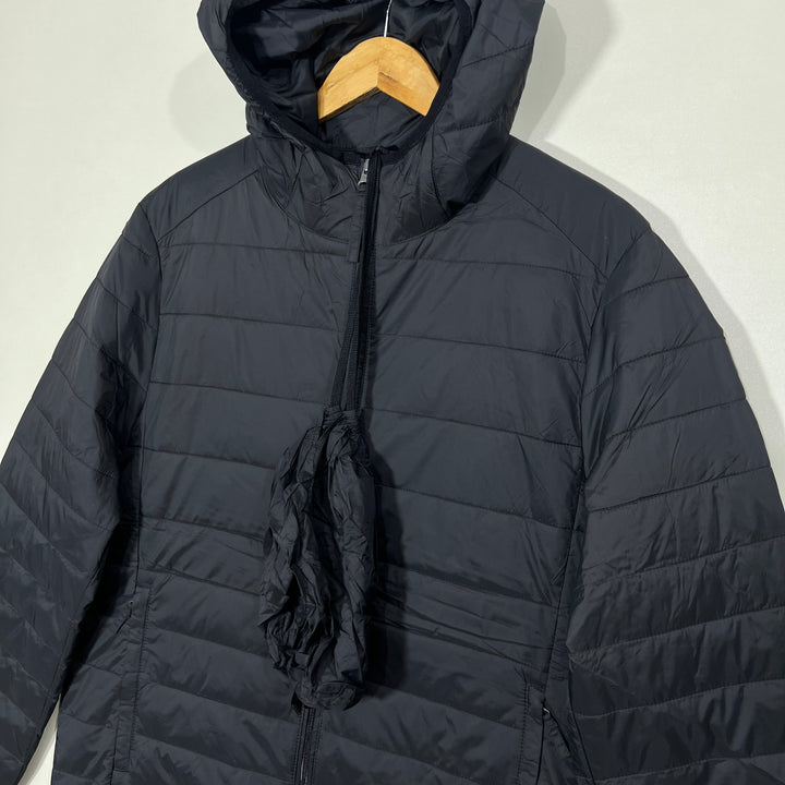 AMAZON ESSENTIAL PACKABLE PUFFER JACKET WITH HOOD