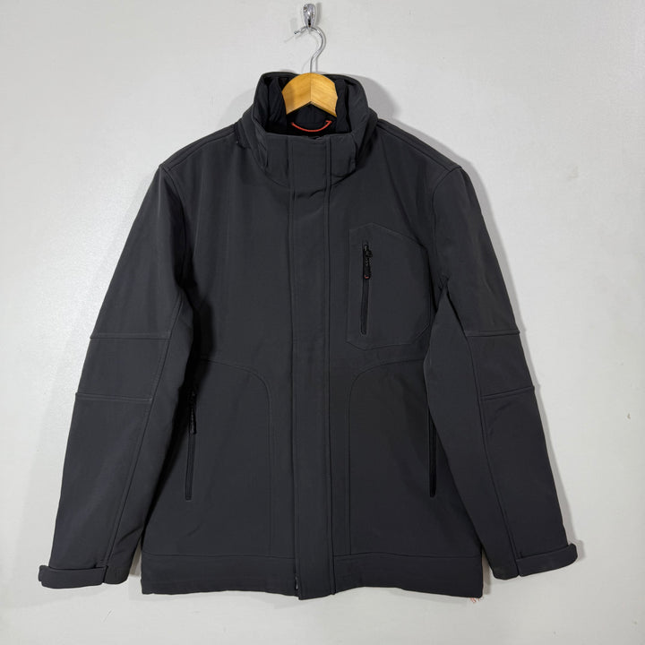 HAWK & CO SOFT SHELL WINDBREAKER JACKET GREY COLOUR