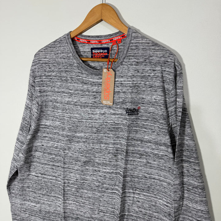 SUPERDRY LONG SLEEVES COTTON TSHIRT BRAND NEW