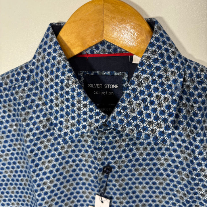 SILVER STONE PRINTED COTTON SHIRT BRAND NEW